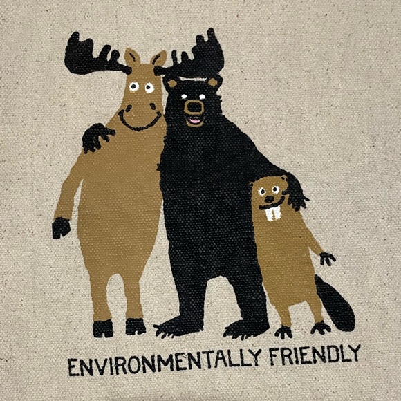 Little Blue House by Hatley Cotton Reusable Tote Bag, “Environmentally Friendly” - Picture 3 of 9